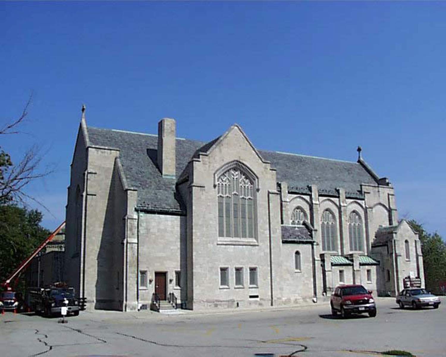 Holy Communion Church historical building restoration - West elevation